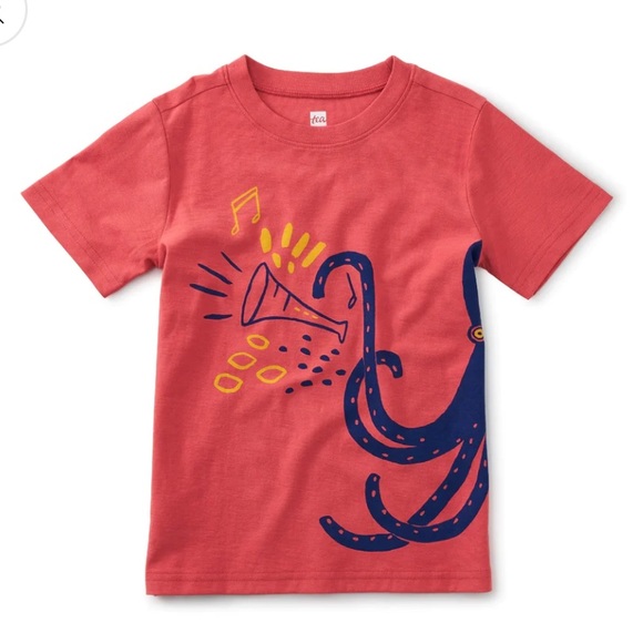 Tea Collection Other - Tea Collection jammin’ octopus graphic t-Shirt size 7